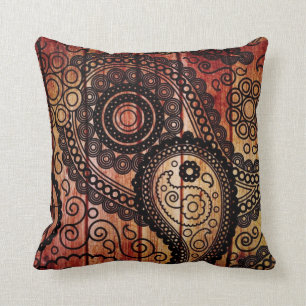 coussin en bois de panneaux de Paisley