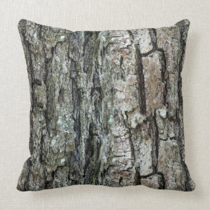 Coussin En bois rustique de vieille écorce de pin