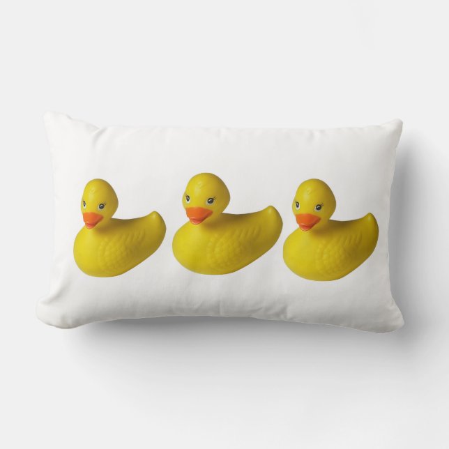 Coussin en caoutchouc jaune de Duckie (Recto)