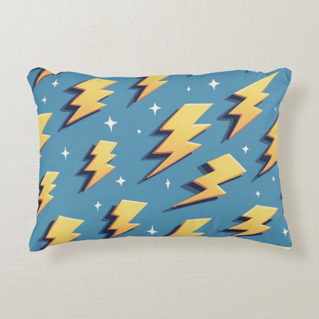 Coussin en forme de foudre mignon coussin (Devant)