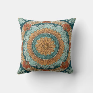 coussin en forme de mandala