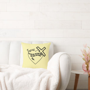 Coussin En Lui, nous vivons, nous nous mouvons et nous exi