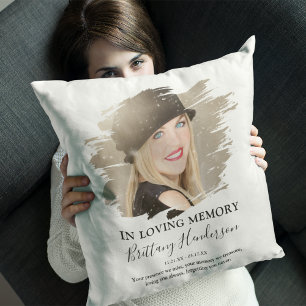 Coussin En Mémoire Affectueuse Mémorial Photo