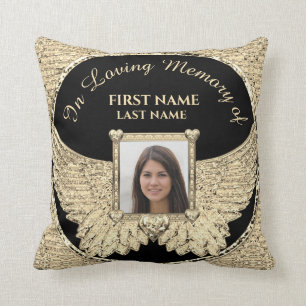 Coussin En Mémoire Amoureuse Photo Memorial Diamond Look 
