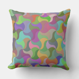 coussin en mosaïque pastel