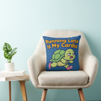 Coussin En Retard Est Mon Cardio : Édition Tortue En Sueur