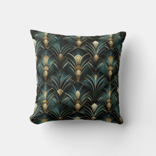 Coussin en velours Art déco