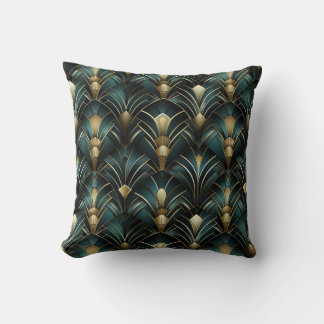 Coussin en velours Art déco