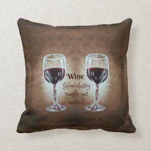 Coussin en verre de vin