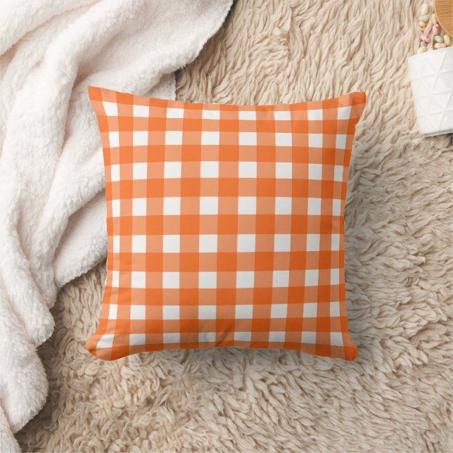 Coussin En vichy orange (Couverture)
