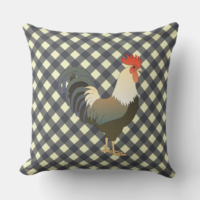 COUSSIN EN VICHY ROOSTER (Recto)
