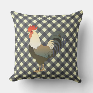COUSSIN EN VICHY ROOSTER
