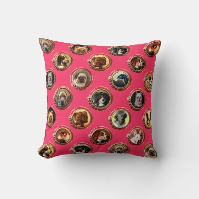 COUSSIN ENAMÉRIQUES VICTORIENNES /PORTRAITS DE CHIEN MINIA (Recto)