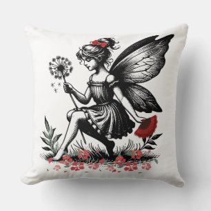 Coussin Enchanted Fairy Art Tee - Ventilateur Whimsical &