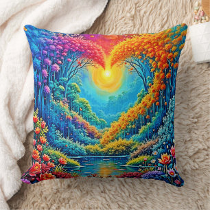 Coussin Enchanted Forest Heart of Light Design