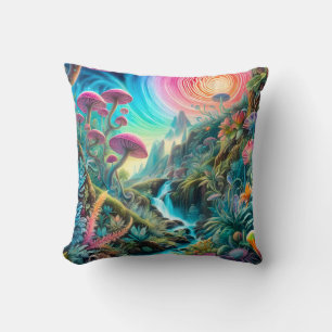 Coussin Enchanted Psychedelic Dreamscape