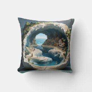Coussin Enchanter Coastal Cove : Un 3D captivant