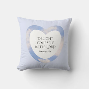 Coussin Encouragement et application de la Bible Bleue Lum