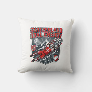 Coussin Énergie de but de Suisse Squelette Attaquant Natio