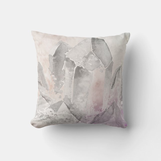Coussin Énergie de thérapie par les cristaux d'améthyste (Recto)