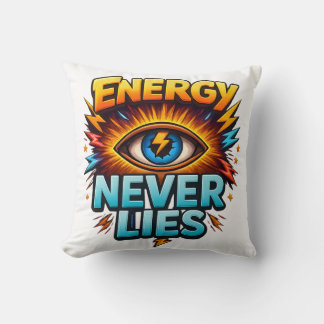 Coussin Energy Never Lies – Conception de logo Electric Ey