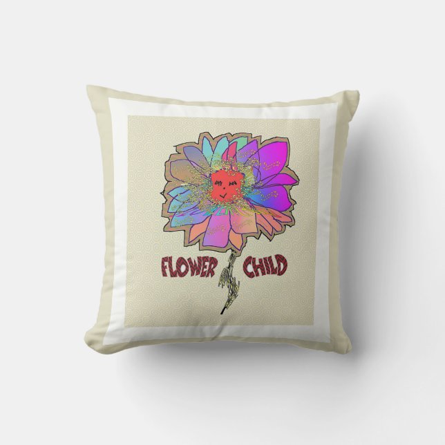 Coussin Enfant Fleur (Recto)
