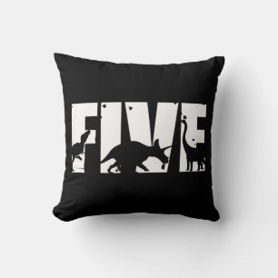 Coussin Enfants 5 Ans Anniversaire Dinosaur T Rex Don,