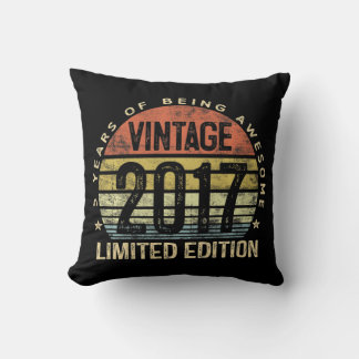 Coussin Enfants 5 ans Cadeaux Vintage 2017 Edition Limitée
