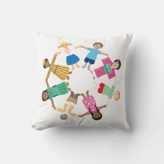 Coussin enfants de toutes les nations (Recto)