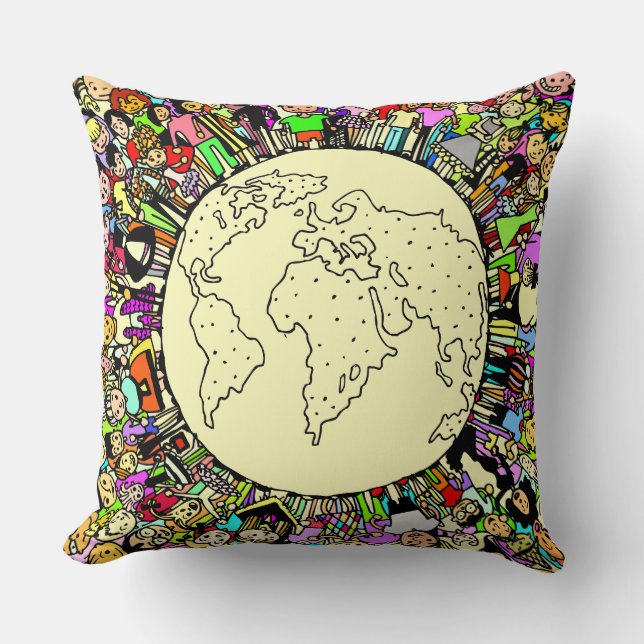 Coussin Enfants du monde (Recto)