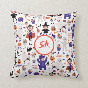 Coussin Enfants Halloween Costume Party Trick ou Treat Boo