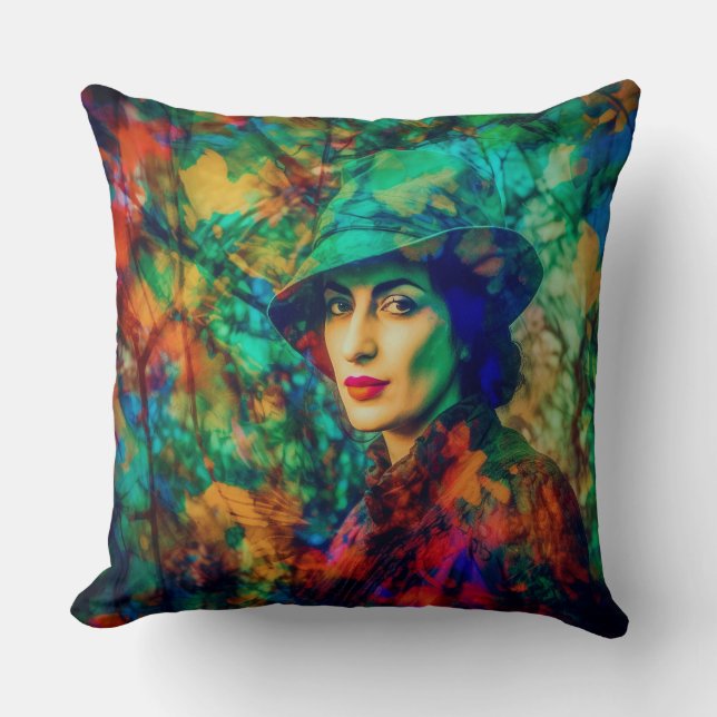 Coussin Enigma en automne (Recto)