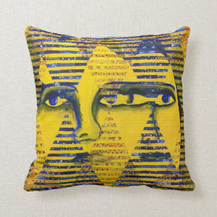 Coussin Énigme II - Déesse d'or et de saphir