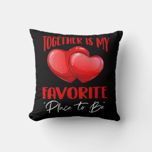 Coussin Ensemble pour toujours et toujours - Citation d'am