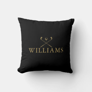 Coussin Ensembles de clubs de golf personnalisés noir et o