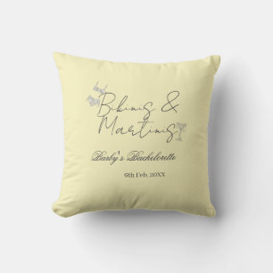 Coussin enterrement de vie de jeune fille Bikins & Martini