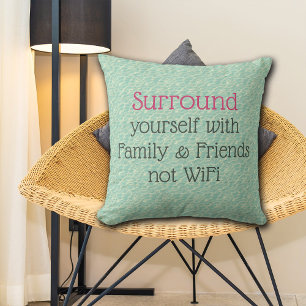 Coussin Entourer le message Good Vibes