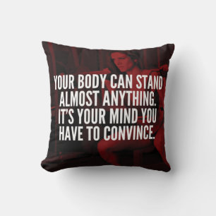 Coussin Entraînement féminin Mots inspirants