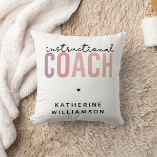 Coussin Entraîneur pédagogique personnalisé Cadeaux d'entr