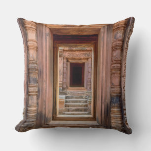 Coussin Entrée d'Angkor Wat, Cambodge