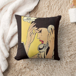 Coussin Envoyer juste Chocolat Vintage BD art