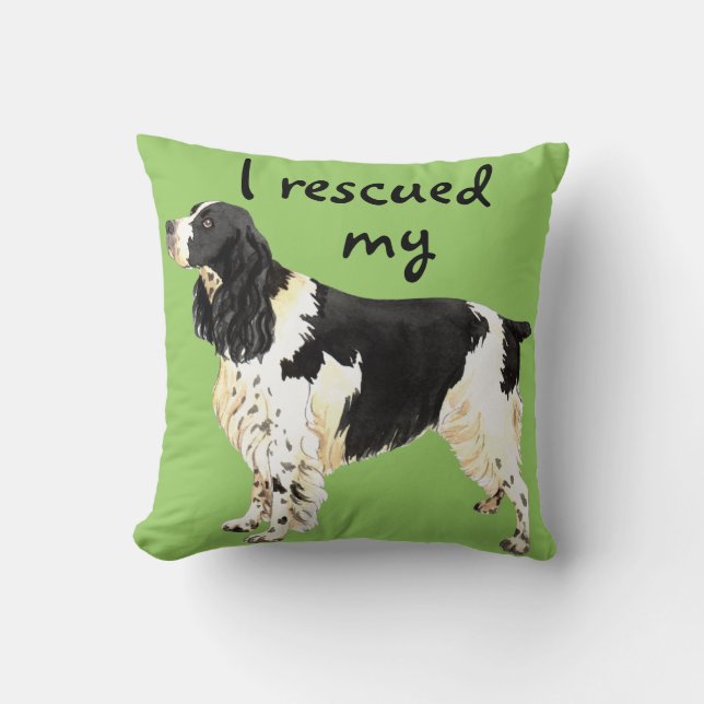 Coussin Épagneul de springer anglais de délivrance (Recto)