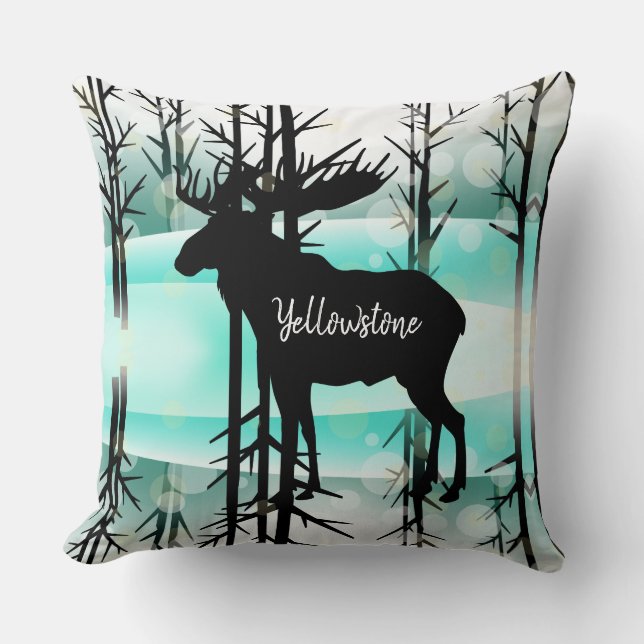 Coussin Épervier-Yellowstone Moose (Recto)