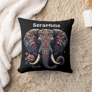 Coussin Éphant floral