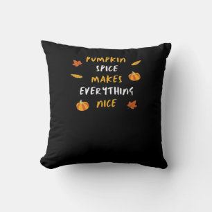 Coussin Épices citrouilles Et Tout Nice Slogan Essentiel