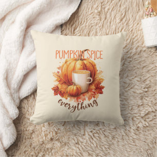 Coussin Épices citrouilles - Foliage de fin et d'automne