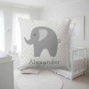Coussin Epilateur de jetons d'éléphant gris personnalisé p