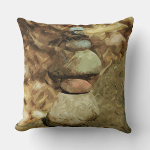 Coussin Équilibrer les rochers Impressionnisme Abstrait