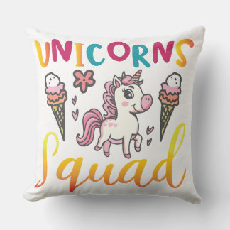 Coussin Équipe de la licorne