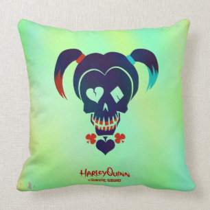 Coussin Équipe de suicide   Harley Quinn Head Icon